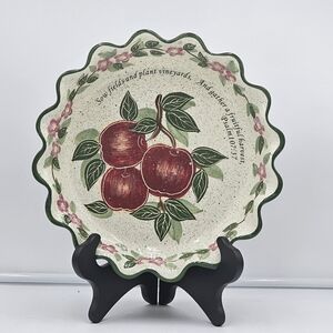 JULIE UELAND, Scalloped Edged Scripture Pie Plate
